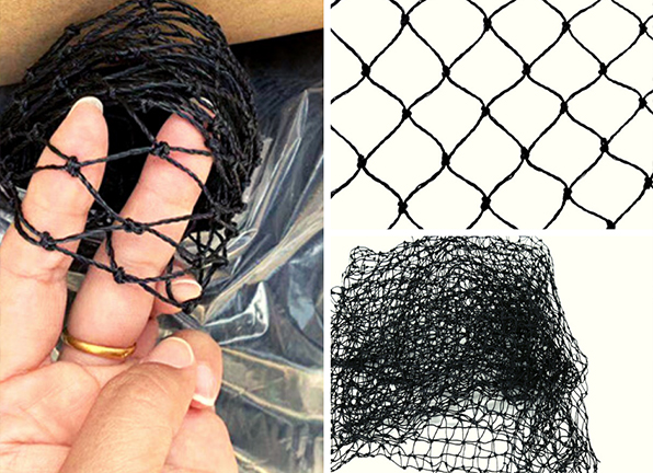 Physical Bird Barrier 3/4” mesh Biege Professional-Grade 25x25’ Heavy-Duty UV-Treated Bird Netting 